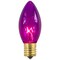 Northlight C9 Transparent Incandescent Christmas Replacement Bulbs - Purple - Pack of 25